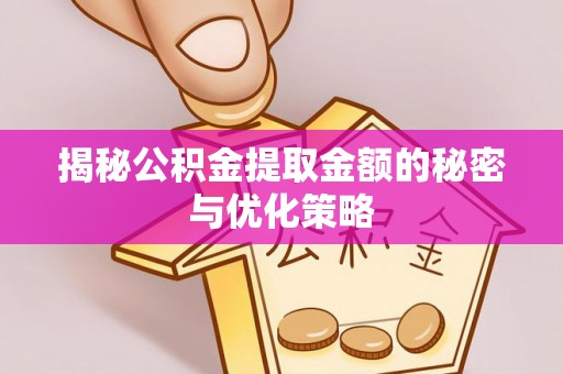 乌日揭秘公积金提取金额的秘密与优化策略
