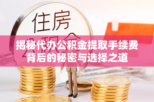 乌日揭秘代办公积金提取手续费背后的秘密与选择之道