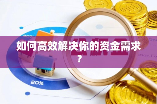 乌日如何高效解决你的资金需求？