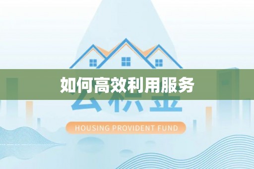 乌日如何高效利用服务