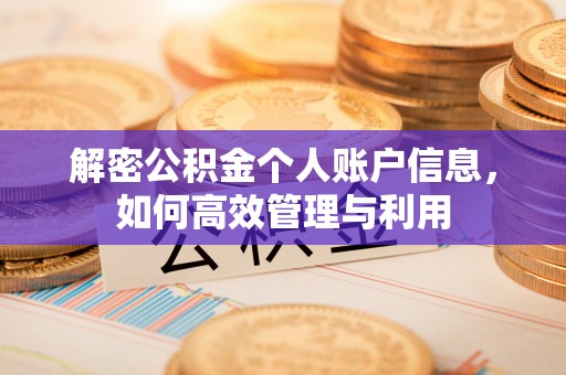 乌日解密公积金个人账户信息，如何高效管理与利用