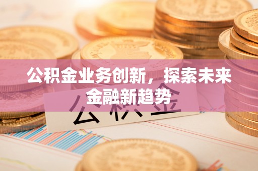 乌日公积金业务创新，探索未来金融新趋势