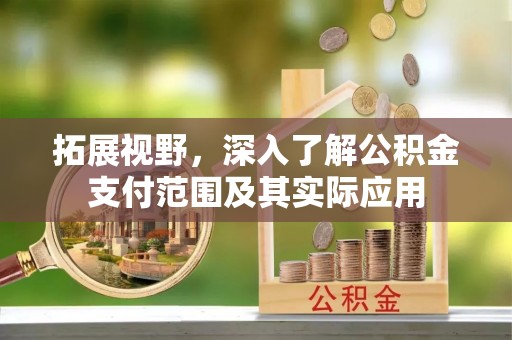 乌日拓展视野，深入了解公积金支付范围及其实际应用
