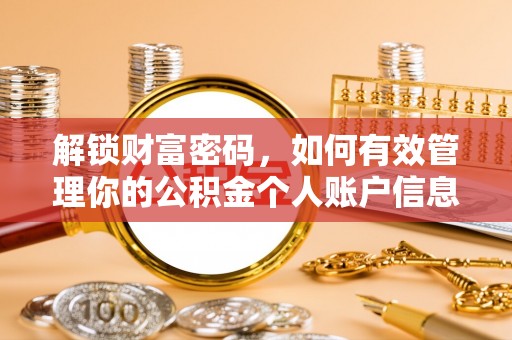 乌日解锁财富密码，如何有效管理你的公积金个人账户信息