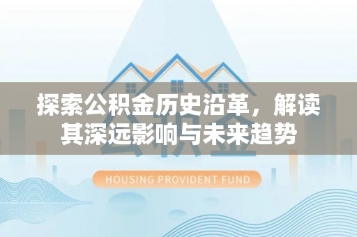 乌日探索公积金历史沿革，解读其深远影响与未来趋势