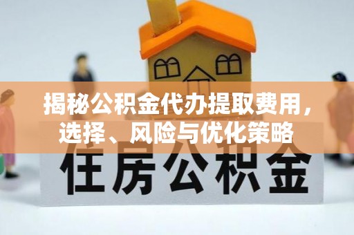 乌日揭秘公积金代办提取费用，选择、风险与优化策略