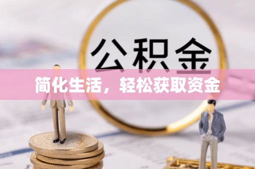 乌日简化生活，轻松获取资金